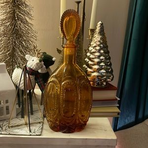 Vintage Amber Decanter